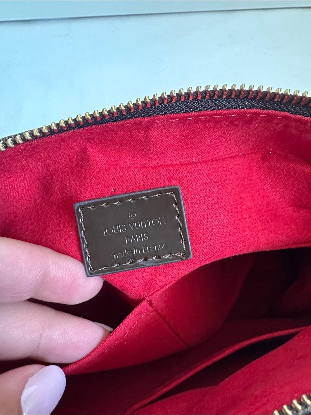INSPIRED LV Checkered Brown Shoulder Bag with Tassel Accent - Picture 8 of 9